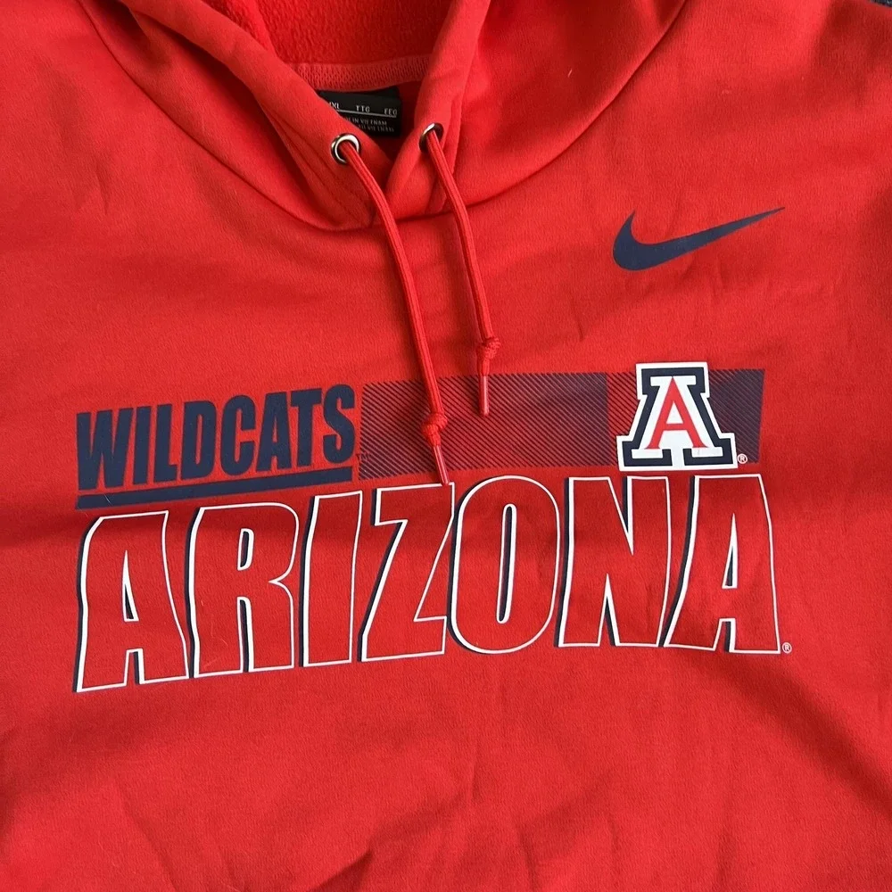 Arizona Wildcats Hoodie Sweatshirt Mens 2XL Red NCAA Football Nike Dri Fit